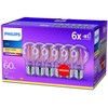 „Philips Classic“ lemputė E27 6 W (60 W) WW, 6 vnt. pakuotėje