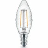 Philips Classic LED spiralinė žvakė, E14, 2700 K, 250 lm, skaidrus paviršius