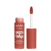 NYX Matiniai skysti lūpų dažai Smooth Whip, 4 ml, spalva - Pushin' Cushion