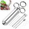 EXTSUD BBQ kepimo švirkštas 60 ml su 3 adatomis, nerūdijantis plienas 3/94
