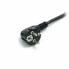 StarTech PXT101EUR IEC maitinimo kabelis Schuko kištukas (90° kampu) į C13 lizdą, 3m, juodas