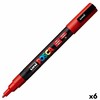Markeris Posca PC-3M Raudona 6 vnt