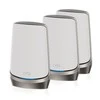 Maršrutizatorius NETGEAR Orbi Quad-band RBKE963 AXE11000 WiFi 6E tinklelio sistema, pilka, balta, vidinė, maitinimas, Wi-Fi 6 (802.11ax), 802.11a, 802.11b, 802.11g, Wi-Fi 4 (802.11ac), 162.11ac. Wi-Fi 6E..., 1200 Mbit/s