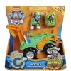 Spin Master „Paw Patrol 3in1 Rocky Dino Rescue“ figūrėlė + didelė automobilio mašina + dinozauro staigmena