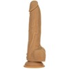 Naked Addiction 9" Thrusting Dong RC Caramel judantis