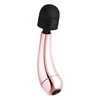 Easytoys Rosy Gold Nouveau Mini Curve Massager - Compact Rechargeable Wand, 10 Modes