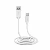 Kabelis USB- USB micro SBS, 1m baltas