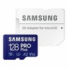 Atminties kortelė Samsung PRO Plus microSD 128 GB (2021), Mėlynos spalvos