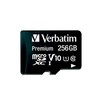 Verbatim Atminties kortelė Micro SDXC 256GB V10 + adapter juodos spalvos 44087
