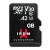 Atminties kortelė GOODRAM 64GB MIKRO KORTELĖ UHS I U3 A2 + ADAPTERIS