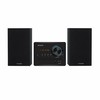 Muzikinis centras Aiwa Hi-Fi mikro garso sistema 20W RMS su Bluetooth/CD/USB grotuvu ir FM radiju, juoda