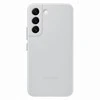 Dėklas Samsung Galaxy S22 odinis dangtelis šviesiai pilkas