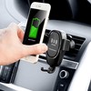 InnovaGoods V0103067 Air Vent Car Holder With Wireless Charging + Micro USB Cable Juodas