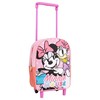 Mokyklinė kuprinė su ratukais Minnie Mouse 22 x 10 x 29 cm Rožinė