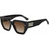Akiniai DSQUARED2 D2-0031-S-2M2. Akiniai przeciwsłoneczne, Kolor juoda. Unisex.