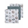 Meyco Baby marliniai muslino vystyklai Animal Multicolour, 70×70 cm, 3 vnt.