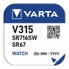 Varta Žiūrėti Akumuliatorius skirtas SR67 laikrodžiai 23mAh 1 vnt.