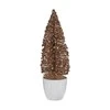 Krist+ Naujametinė eglutė Mažas Auksinis Bronzinis Plastmasinis (9 x 28 x 9 cm)