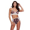 Baci - Pilkas Floral &amp; Lace Bra Set S/M