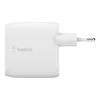 Įkroviklis Belkin Boost Charge 24W 2xUSB-A + USB-A to USB-C cable 1.0m baltas