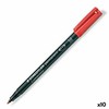 Staedtler 317-2, raudonas, apvalus antgalis, juodas, raudonas, polipropilenas (PP), vidutinio storio, 1 mm