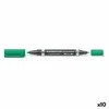 Staedtler Nuolatinis žymuo Staedtler Limocolor Duo Spalva žalia (10 Vienetų)
