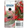 Tusz Epson Epson 503 - 4,6 ml - juodas - originalus - lizdinė plokštelė su RF / akustiniu aliarmu - rašalo kasetė - skirta Expression Home XP-5200, XP-5205, WorkForce WF-2960DWF, WF-2965DWF