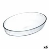 Orkaitės Indas Ô Cuisine ovalus 26,2 x 17,9 x 6,2 cm Skaidrus stiklas (6 vnt.)