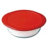 OCUISINE apvalus orkaitei atsparus indas su plastikiniu dangteliu, 26 cm