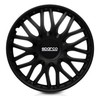 Sparco automobilio ratų gaubtai Rome 16 colių, juodi, 4 vnt. SPC1696BK