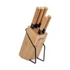 5five Simply Smart Bamboo Virtuvinių peilių rinkinys ant bambukinio stovo, 5 peiliai