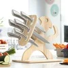Peilių rinkinys su mediniu stovu Spartan InnovaGoods 7 Dalys