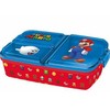 Priešpiečių dėžutė vaikams STOR 21420 3 skyriai Super Mario (mėlyna ir raudona)