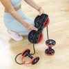 Pilvo volelis su besisukančiais diskais, elastinėmis juostomis ir pratybų vadovu Twabanarm InnovaGoods