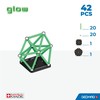 Geomag Magnetinis konstruktorius - Šviečiantis tamsoje (42 vnt.)