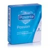 Pasante Healthcare „Pasante“ briaunoti/„Passion“ prezervatyvai, 3 vnt.