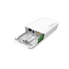 Mikrotik wAP LoRa8 rinkinys maršrutizatorius - 300 Mbps, LAN 10/100 Mbps, 9-30V maitinimo šaltinis, tvirtinamas prie lubų, baltas korpusas, vidinė ir išorinė antena, Atheros QCA9531 650 MHz, 16 MB Flash