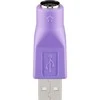 USB adapteris Goobay USB - PS / 2 violetinė (68918)