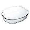 Orkaitei atsparus indas su dangčiu 25 x 20 x 6 cm ovalus OCUISINE