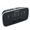 Aiwa Laikrodis su FM radiju, žadintuvu ir 2 USB įkrovimo lizdais, juodas