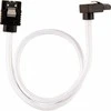 Corsair Premium Sleeved SATA cable angled, baltas 30cm – 2 pack