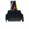 StarTech SATA 15 kontaktų – SATA 15 kontaktų x2, 0,15 m, daugiaspalvis (PYO2SATA)