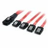 StarTech SFF 8087 - SATA x4, 0.48m, Raudona (SAS8087S450)