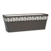 Stefanplast Self-watering planter Gaia Antracito Plastmasinis (19 x 17 x 49,5 cm)
