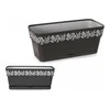 Stefanplast Self-watering planter Gaia Antracito Plastmasinis (13,3 x 12,3 x 29,3 cm)