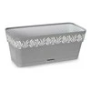 Stefanplast Vazonas OPERA GAIA lovelis su vand. rez. 2,75 L 30x13x12 cm pilka sp. 88701 STEF