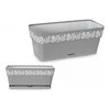 Stefanplast Vazonas OPERA GAIA lovelis su vand. rez. 2,75 L 30x13x12 cm pilka sp. 88701 STEF