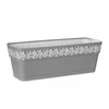 Stefanplast Self-watering planter Gaia Pilka Plastmasinis (19 x 17 x 49,5 cm)