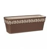 Stefanplast Self-watering planter Gaia Ruda Plastmasinis (19 x 17 x 49,5 cm)