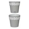 Stefanplast Self-watering pot Gaia Pilka Plastmasinis (19 x 19 x 19 cm)
